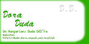 dora duda business card